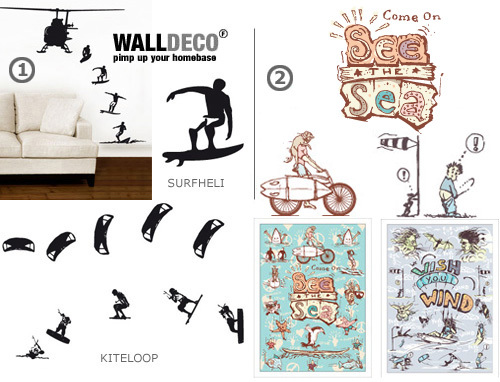 Walldeco und Poster für Surfer und Kiter Walldeco und Poster für Surfer und Kiter