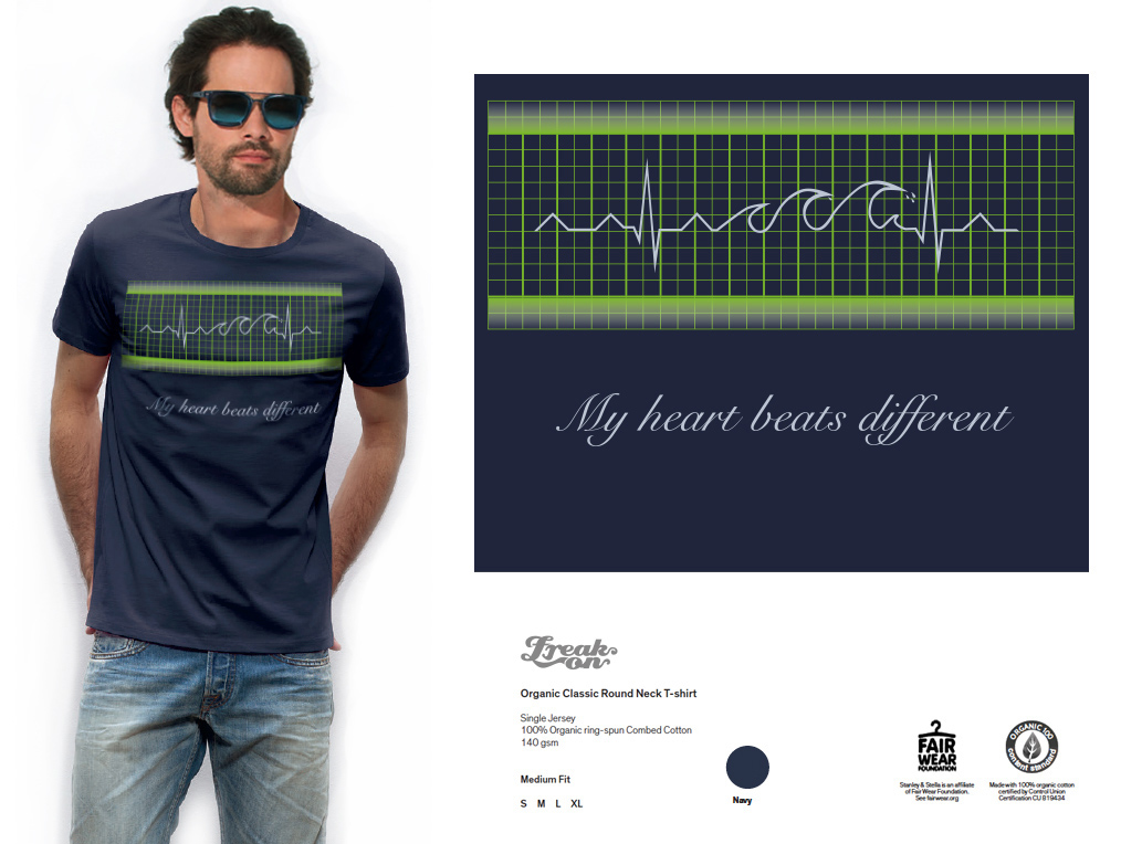 Unser Latest Shirt: EKG macht Wellen...
