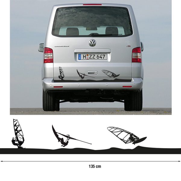 Autoaufkleber, Heck Heckaufkleber Windsurf