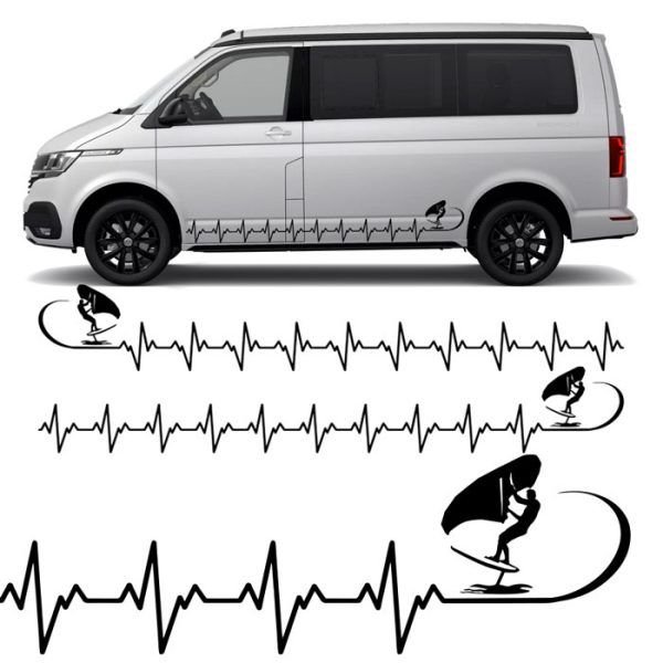 Autoaufkleber, Seitenstreifen EKG Foil