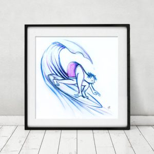 Surfart Poster, Motiv Surfdigga